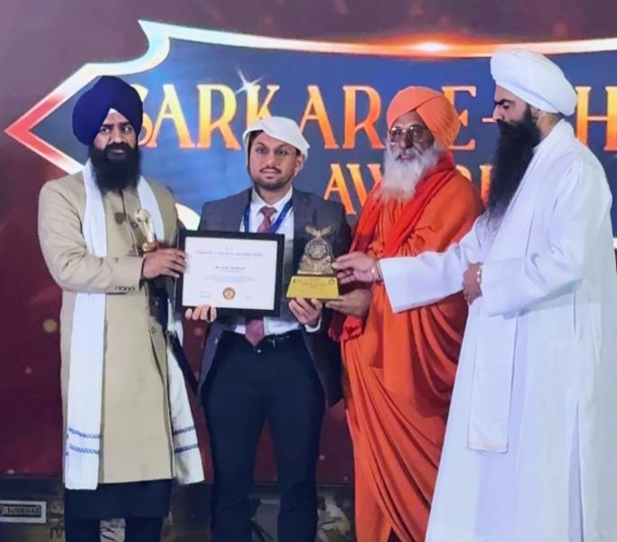 MR. ARSH DHALIWAL, MANAGING DIRECTOR, CGC UNIVERSITY, MOHALI,  CONFERRED WITH PRESTIGIOUS SARKAR-E-KHALSA AWARD